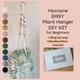 EMMA Macrame Plant Hanging DIY KIT #2 for beginners Macrame Plant Hanger Kit with written instruction, video tutorial Birthday gift for her