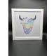 Pop up highland cow light up frame,