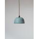 Small BLUE/GREEN Lightweight Concrete Ceiling Pendant Lampshade / Modern / Minimal / Cement / Plaster / Teal / Sea Green / Off White /