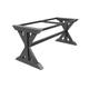 Old Manor steel dining table legs with centre bar and top support frame, powder coated - Customisable