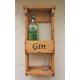 Handmade Rustic Gin Rack in a mid oak stain made from recycled or fsc timber