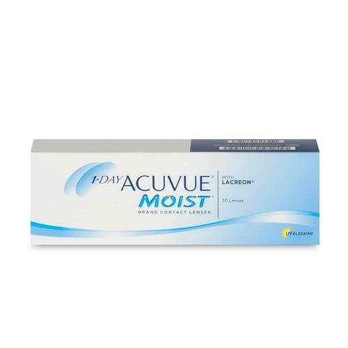 Johnson & Johnson 1-Day Acuvue Moist (30er Packung) Tageslinsen (3 dpt & BC 9) mit UV-Schutz