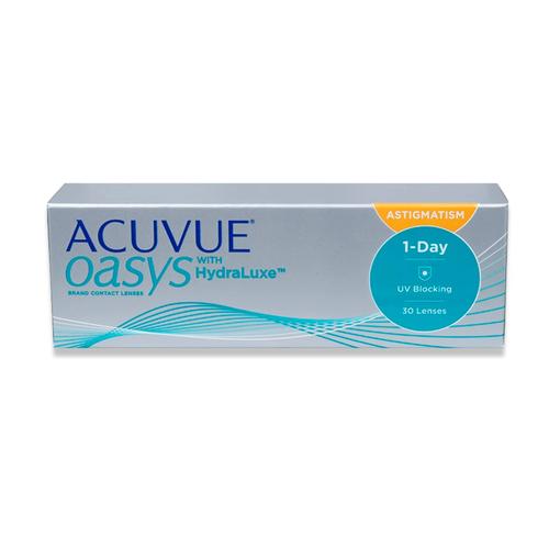 Johnson & Johnson Acuvue Oasys 1-Day for Astigmatism (30er Packung) Tageslinsen (-7.5 dpt, Zyl. -0,75, Achse 110 ° & BC 8.5) mit UV-Schutz