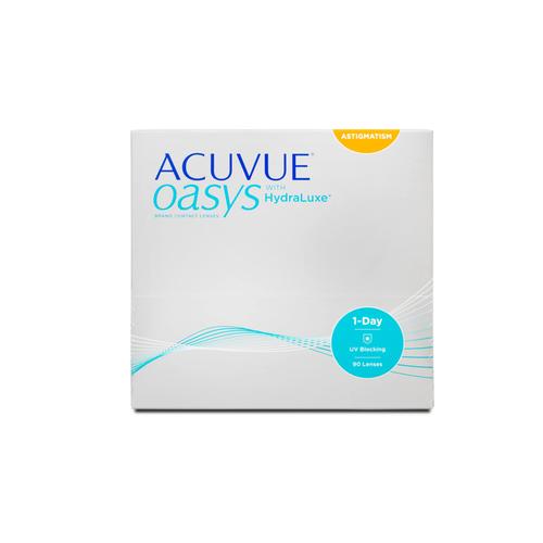 Johnson & Johnson Acuvue Oasys 1-Day for Astigmatism (90er Packung) Tageslinsen (-3.25 dpt, Zyl. -0,75, Achse 60 ° & BC 8.5) mit UV-Schutz