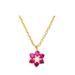 Kate Spade Jewelry | Kate Spade Myosotis Flower Mini Pendant Necklace Pink | Color: Gold/Pink | Size: Os