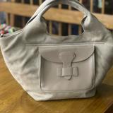 Anthropologie Bags | Anthropologie Grey Faux Suede Ryan Handbag | Color: Gray | Size: Dimensions In Picture