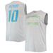 Men's Justin Herbert Heathered Gray Los Angeles Chargers Big & Tall Player Name Number Muscle Tank Top