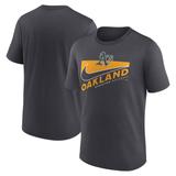 Men's Nike Anthracite Oakland Athletics Swoosh Town Performance T-Shirt