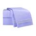 Clara Clark Setaluna Premier Sheet Set Microfiber/Polyester/Silk/Satin in Indigo | Split King | Wayfair wafair_satlun_sht_split king-lavend