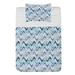 East Urban Home Microfiber Reversible Coverlet/Bedspread Set Microfiber in Blue/White | Twin Bedspread + 1 Sham | Wayfair