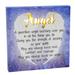 MDR Trading Inc. LED w/ Saying Angel Decorative Plaque in Black/Indigo/Yellow | 6 H x 6 W x 1 D in | Wayfair SC-BX617