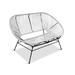 George Oliver Ursula Patio 3 Piece Sofa Seating Group Metal in Gray | Wayfair C34FAAAE6A294B65925C8A420B1720FF