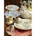 Certified International Sweet Bunny 16Pc Dinnerware Set Ceramic/Earthenware/Stoneware in Gray/White | Wayfair 89239RM