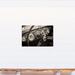 17 Stories Vintage Car Dashboard - Wrapped Canvas Photograph Canvas in Black/White | 20 H x 30 W x 1.25 D in | Wayfair