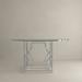 Willa Arlo™ Interiors Vandervoort Round Dining Table Steel - 30" H x 60" L x 60" D Glass/Metal in Gray | 30 H x 60 W x 60 D in | Wayfair
