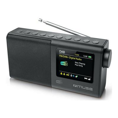 Schwarzes digitales tragbares radio - m117db Muse