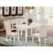 East West Furniture Kitchen Table Set Contains a Rectangle Dining Room Table And Parson Chairs (Pieces And Finish Color Options)