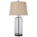 Signature Design by Ashley Sharmayne Transparent 31 Inch Glass Table Lamp