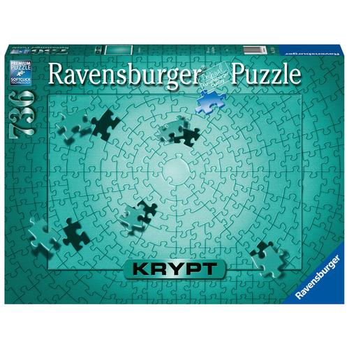 Ravensburger Puzzle 17151 - Krypt Puzzle Metallic Mint - Schweres Puzzle Für Erwachsene Und Kinder Ab 14 Jahren, Mit 736