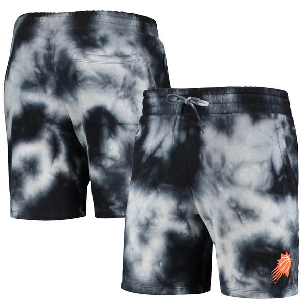 mens-new-era-black-phoenix-suns-fleece-tie-dye-shorts/