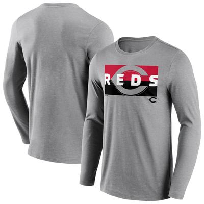 Cincinnati Reds Square Off Langarm-T-Shirt – Herren Image