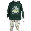 Disney Jackets & Coats | Kids Unisex Star Wars Green Hooded Sweatshirt Sweatpants Set Size 4t Mandalorian | Color: Green | Size: 4tb