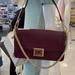 Michael Kors Bags | Michael Kors Sonia Medium Leather Shoulder Bag Merlot | Color: Gold/Purple | Size: Medium