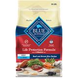 Blue Life Protection Formula Natural Adult Beef and Brown Rice Dry Dog Food, 30 lbs.