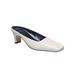 Women's Aimee Mule by French Connection in Winter White (Size 7 1/2 M)