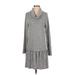 C established 1946 Casual Dress - DropWaist: Gray Marled Dresses - Women's Size Small