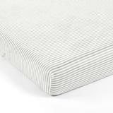 Stripe Soft & Plush Fitted Crib Sheet Gray/White Single 28X52X9 - Lush Decor 21T010442