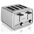 Hamilton Beach Modern Chrome 4 Slice Toaster w/ Extra-Wide Slots, 24781 in Blue | 11 H x 10.4 W x 7.3 D in | Wayfair