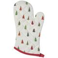 Now Designs Oven Mitt Cotton in Green/White | 13 H x 7 W in | Wayfair 2117015