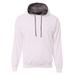 A4 N4279 Men's Sprint Tech Fleece Hooded Sweatshirt in White size 3XL | Polyester fleece