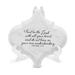 Trinx TRUST IN THE LORD w/ ALL YOUR HEART Decorative Plaque Porcelain/Ceramic in Gray | 5 H x 5 W x 0.375 D in | Wayfair