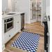 White Rectangle 3' x 5' Kitchen Mat - East Urban Home Checkered Blue/Area Rug | Wayfair 65601B9E135B450CB6B408F0DCC2B928