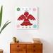 Red Barrel Studio® Simple Red Angel - Wrapped Canvas Graphic Art Canvas in Red/White | 20 H x 20 W x 1.25 D in | Wayfair