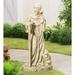Red Barrel Studio® Bawtry St. Francis Resin Garden Statue Metal in Yellow | 37.01 H x 14.17 W x 16.93 D in | Wayfair