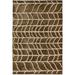 Brown 66 x 42 x 0.94 in Area Rug - Latitude Run® Modern Area Rug Calabar Transitional Tread Pattern Stone Area Rug MODAACL40ST | Wayfair