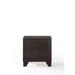 Red Barrel Studio® Modern Contemporary Home Bed Room Utility Night Stand Espresso Finish Wood in Black/Brown | 22 H x 22 W x 16 D in | Wayfair