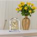 Rosdorf Park Tabletop Clock in Gold Wood in Brown/Red/Yellow | 8.5 H x 7.5 W x 2 D in | Wayfair 305126B5C7C743A0809B68ADCD932490