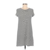 wasabi + mint Casual Dress - Shift: Black Stripes Dresses - Women's Size Small