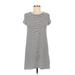 wasabi + mint Casual Dress - Shift: Black Color Block Dresses - Women's Size Small