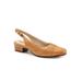 Wide Width Women's Dea Woven Cap Toe Pump by Trotters in Bone (Size 9 W)