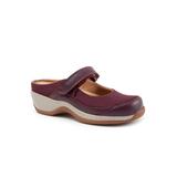 Women's Arcadia Adjustable Clog by SoftWalk in Burgundy (Size 9 M)