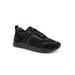 Women's Stella Sneaker by SoftWalk in Black Nubuck (Size 6 1/2 M)