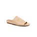 Wide Width Women's Camano Slide Sandal by SoftWalk in Beige (Size 7 1/2 W)