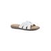 Women's Fortunate Slide Sandal by Cliffs in White Burnished Smooth (Size 7 M)
