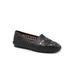 Wide Width Women's Rory Flat by Trotters in Black Platinum (Size 7 1/2 W)