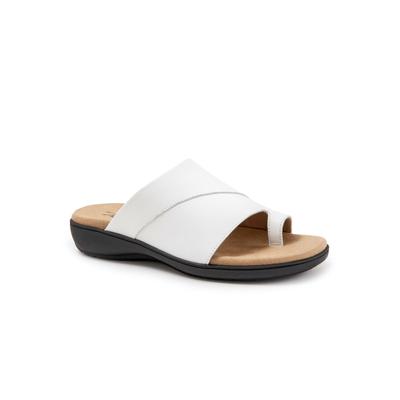 Women's Regina Slip On Sandal by Trotters in White (Size 10 M)